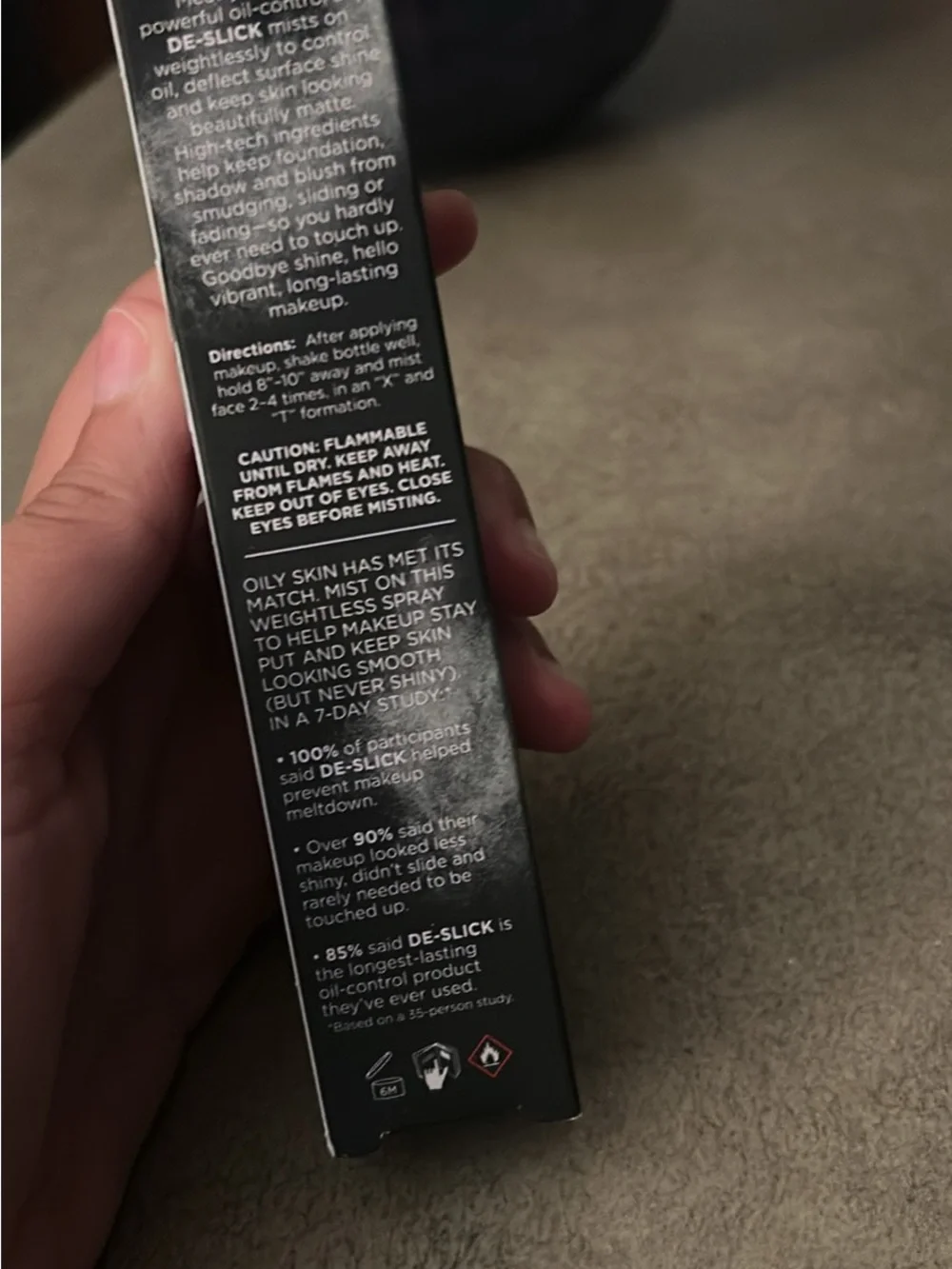 Urban Decay De-Slick Oil Control Makeup Setting Spray — Black Packaging